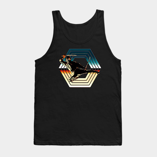 Hexagonal 80s Ninja Tank Top by Doc Multiverse Designs